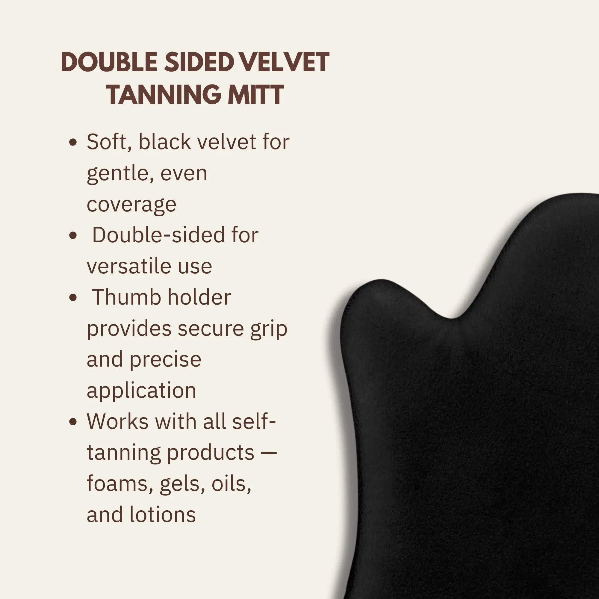 Perfect Tan Velvet Tanning Mitt – Double Sided Applicator
