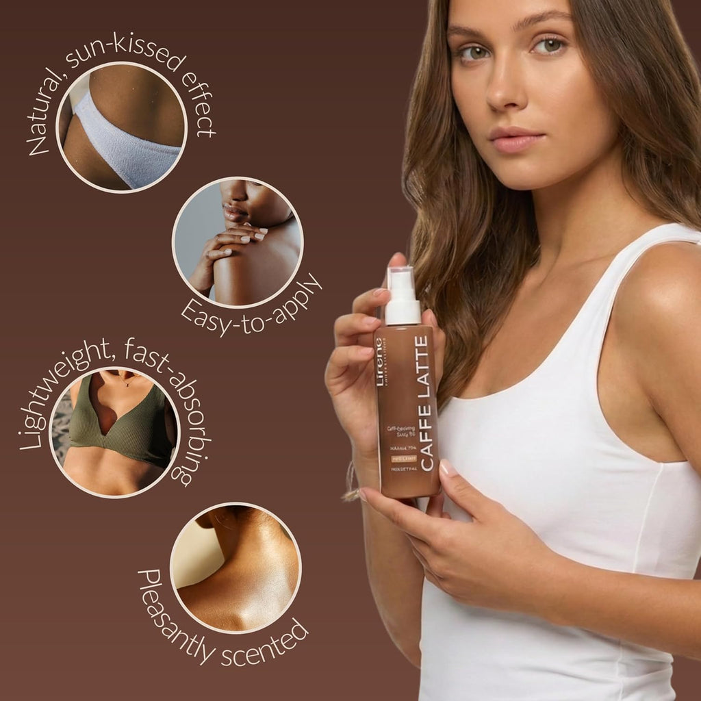 Perfect Tan Self Tan Body Oil – Caffè Latte Dry Touch Glow