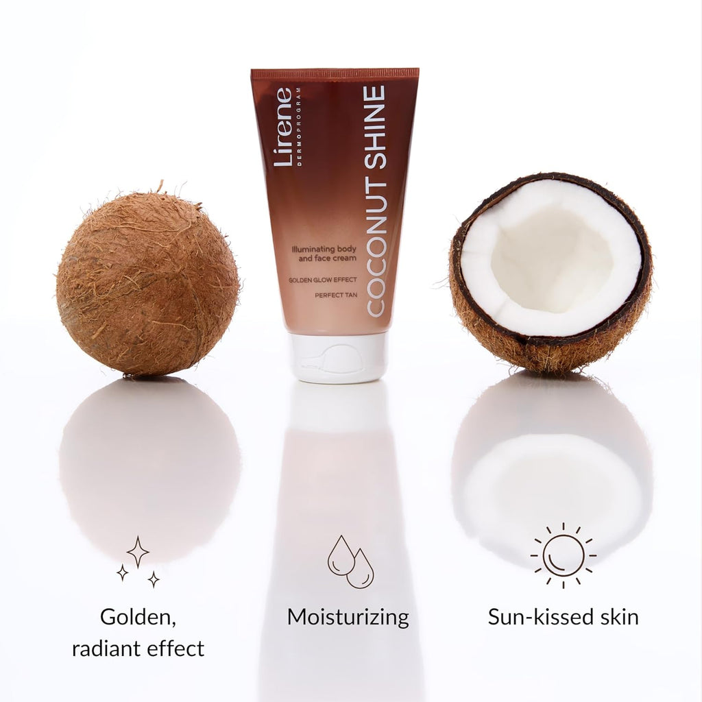 Coconut Shine Illuminating Body & Face Cream – Instant Glow