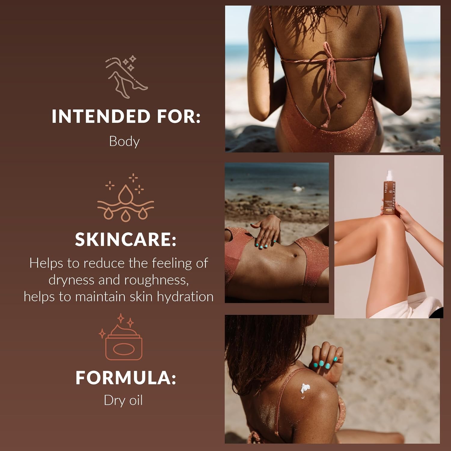Perfect Tan Self Tan Body Oil – Caffè Latte Dry Touch Glow