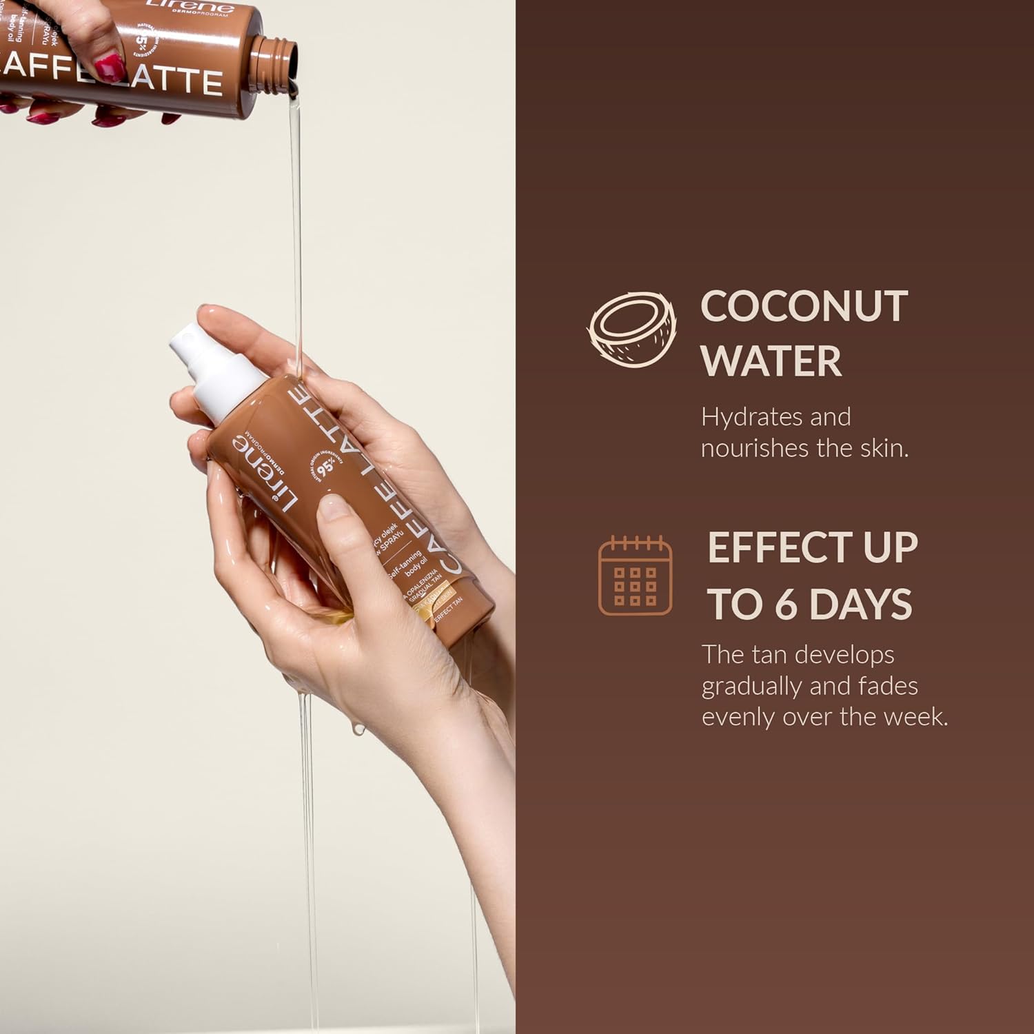 Perfect Tan Self Tan Body Oil – Caffè Latte Dry Touch Glow