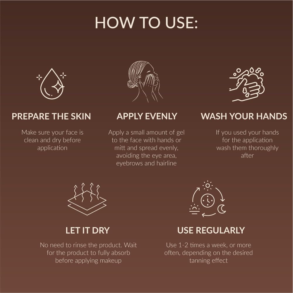Perfect Tan Caramel Gradual Self-Tanning Face Gel Moisturizer, 75ml
